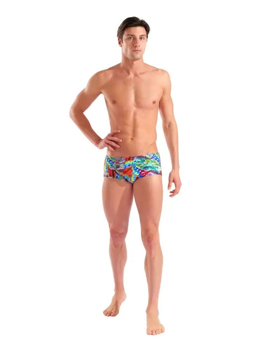 Swim Low Waist Short Men's Swimwear Shorts Black Floral