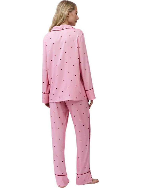 Aruelle Winter Women's Pyjama Set Pink Aruelle Winter Women's Pyjama Set Pink