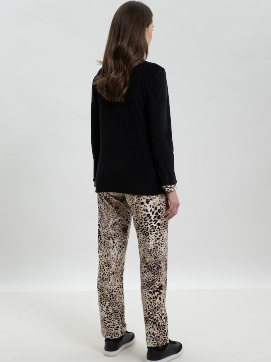 Giota Winter Women's Pyjama Set Black