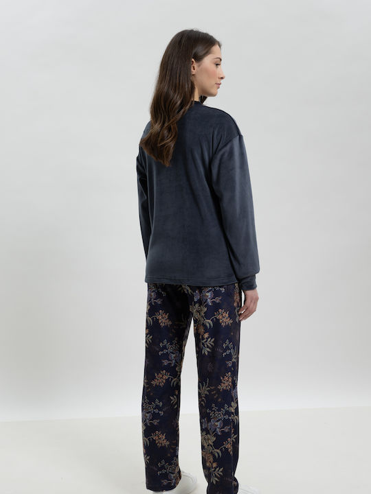 Giota Winter Women's Pyjama Set Blue