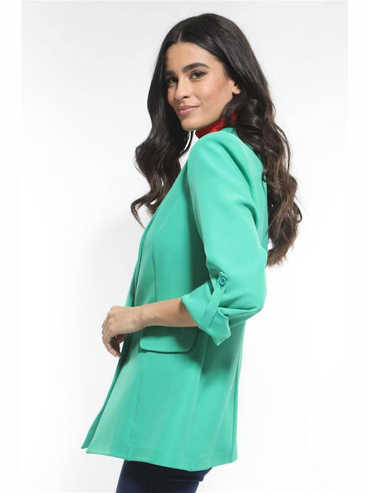 Chris Lung Blazer pentru femei Sacou Verde