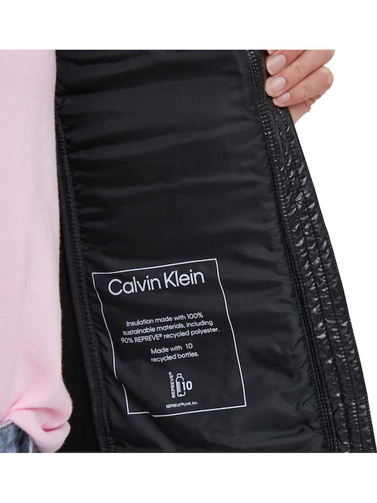 Women's Puffer Jacket for Winter Black