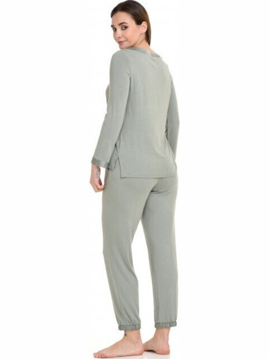 Zen Intimates Winter Women's Pyjama Set Olive
