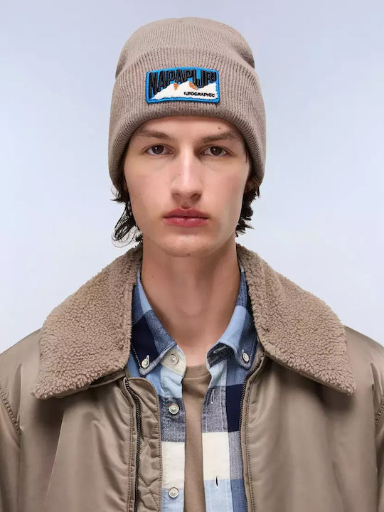 Beanie Γυναικείος Σκούφος Πλεκτός σε Μπεζ χρώμα