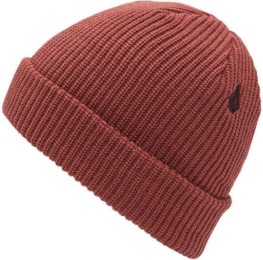Beanie Männer Beanie Gestrickt in Rot Farbe