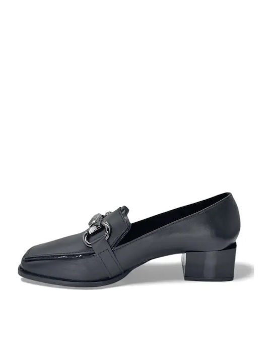 Leder Pumps Schwarz