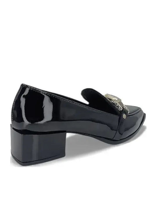 Leder Pumps Schwarz