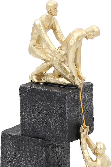 Polyresin Tischdekoration 14x5,5x29 cm Schwarz Gold Keskor 72330 Polyresin Tischdekoration 14x5,5x29 cm Schwarz Gold Keskor 72330