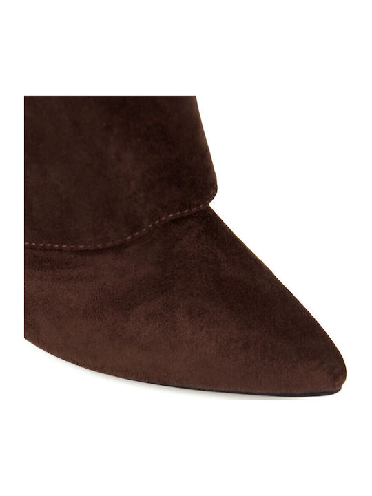 Suede Γυναικείες Μπότες Καφέ