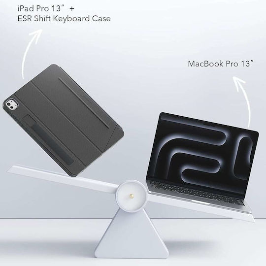 ESR ESR Shift Magnetic Flip Cover mit Tastatur in Grau für iPad Pro 13 (2024) iPad Pro 13 (2025)