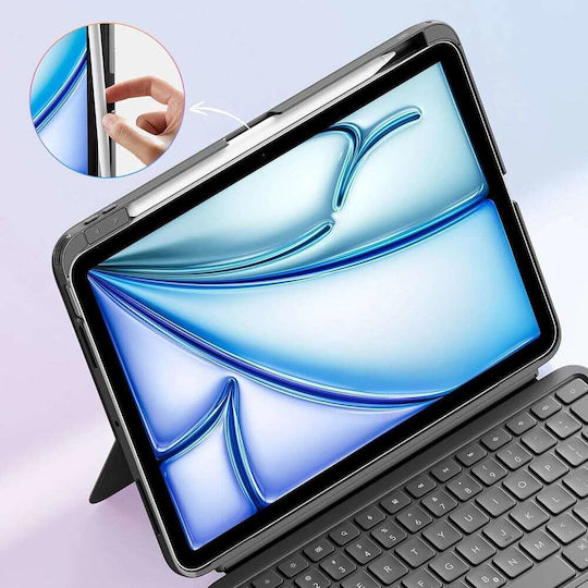 ESR Flex Flip Cover mit Tastatur Grau (iPad Air 2020/2022 / iPad Air 11" 2024/2025/2026)
