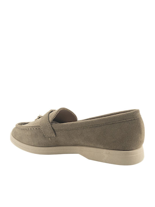 Γυναικεία Loafers σε Χακί Χρώμα