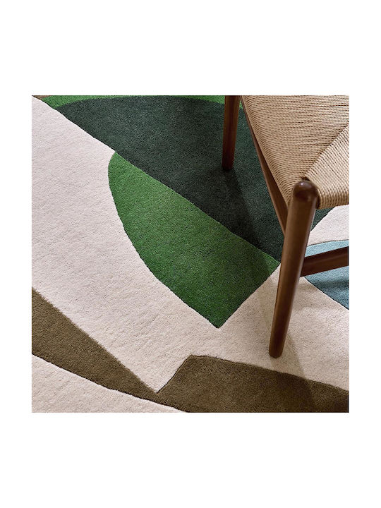 Harlequin Handgefertigt Teppich Rechteckig Wolle Emerald/azul