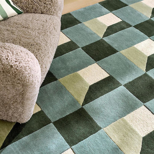 Harlequin Χειροποίητο Χαλί Ορθογώνιο Μάλλινο Green 200x280cm