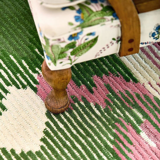 Harlequin Handgefertigt Teppich Rechteckig Synthetisch,Polyester/Cotton/Leather Green-multi
