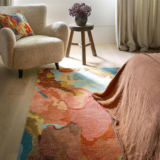 Harlequin Χειροποίητο Χαλί Ορθογώνιο Μάλλινο Pink-multi 140x200cm