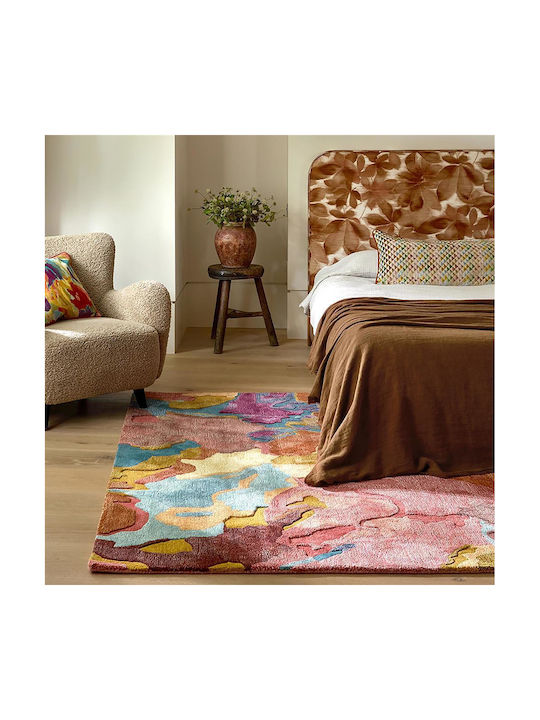 Harlequin Handgefertigt Teppich Rechteckig Wolle Pink-multi