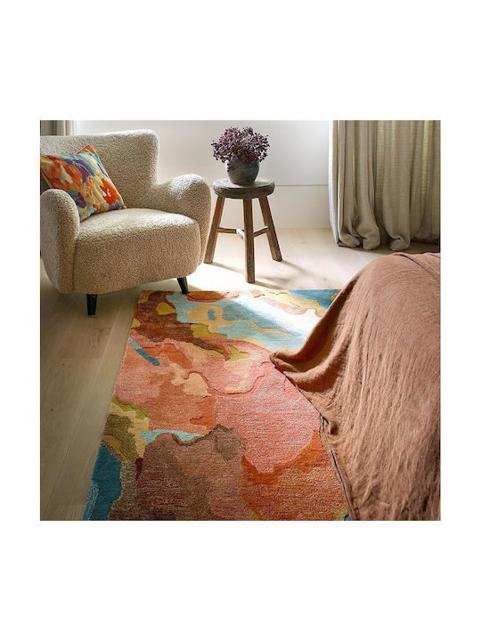 Harlequin Handgefertigt Teppich Rechteckig Wolle Pink-multi