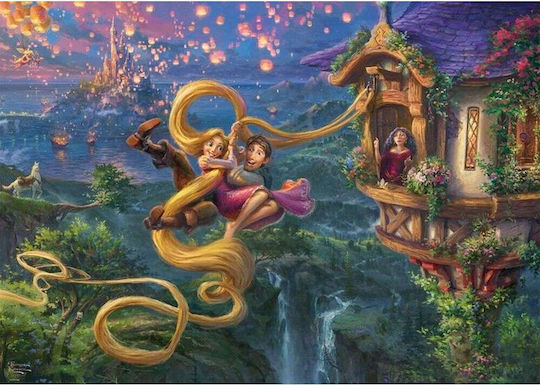 Puzzle 2D Kinkade: Disney Dreams Collection: Rapunzel Tangled Up In Love 1000pcs
