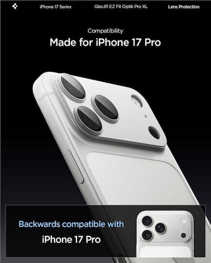 Spigen Camera Protection Tempered Glass Silver for the iPhone 17 Pro