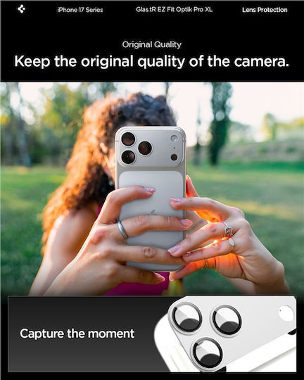 Spigen Camera Protection Tempered Glass Silver for the iPhone 17 Pro