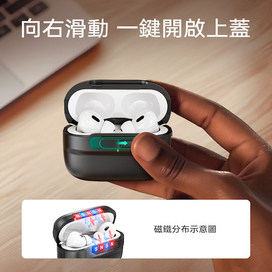 ESR Pulse Magnetic Flicklock Θήκη Πλαστική σε Λευκό χρώμα για Apple AirPods Pro 3