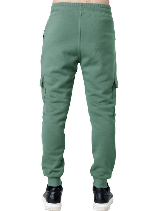 Cargo Sweatpants with Elastic Pistachio