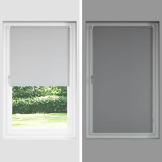 vidaXL Roller Blinds Partial Blackout Gray W120xH175cm 4016052