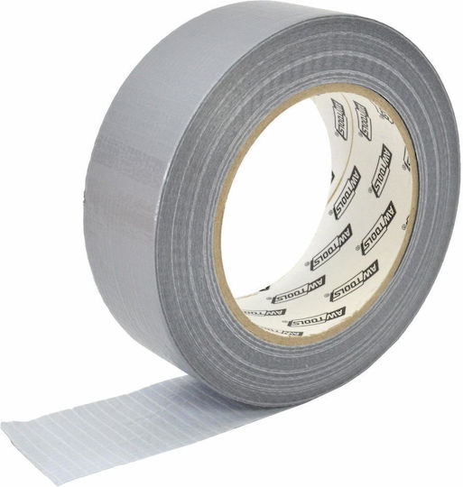 Αυτοκόλλητη Υφασμάτινη Ταινία Ασημί 50mx48mm