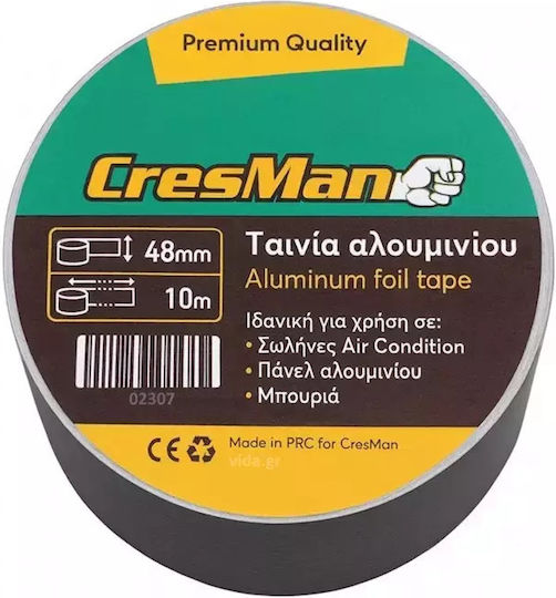 Cresman Self-Adhesive Aluminum Tape Black 48mmx10m 1pcs 1806008780000