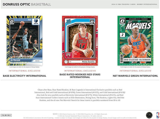 2024/25 Panini Donruss Optic Basketball International Hobby Box