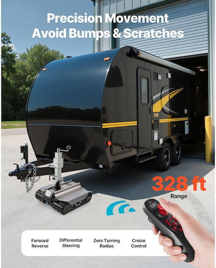 Electric Trailer Moving Machine Vevor Maximum Towing Capacity 4082 Kg Remote Controlled Trailer Wireless Range 100 M Motorhome Kit Suitable for Caravan Towing Jack Caravan Boat Caravan