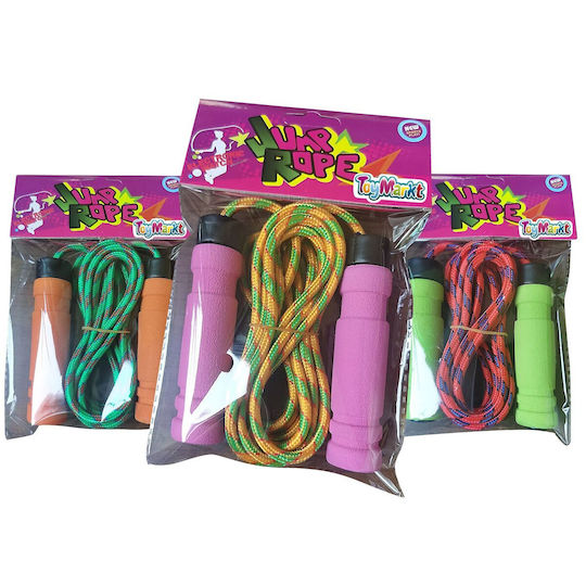 ToyMarkt Springseil (Verschiedene Designs/Sortiment von Designs) 1St mit Plastikgriffen 248cm