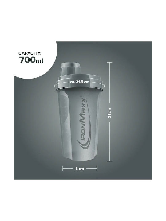 IronMaxx Shaker Proteine 750ml Plastic Gri