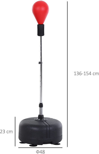 HomCom Σάκος Ταχύτητας με Ύψος 48cm Κόκκινος