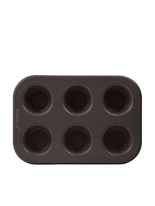 Bergner Cupcakes & Muffins 6 Cups Baking Pan 26.5x18.5cm 2pcs