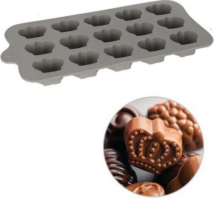 KMT Style Non-stick Silicone Chocolates 15 Cups Baking Pan 21.5x10.4cm