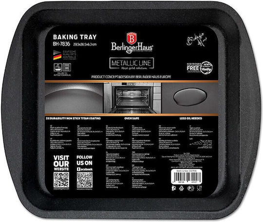 Berlinger Haus Backform Torte Aluminium 29x26x6.3cm 1cm