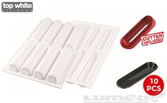 Silikomart Cylindre Backform Pralinen Silikon 8 Plätze 1cm