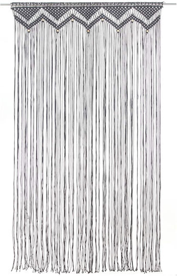 vidaXL Fabric Door Curtain Ecru 140x240cm 133908