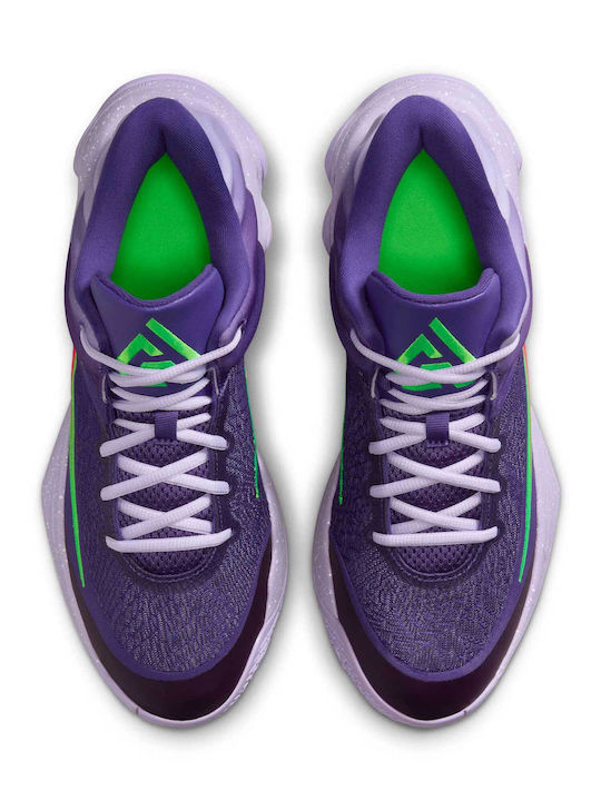 Giannis Immortality 4 Low Basketball Shoes Court Purple / Hydrangeas / White / Bright Crimson