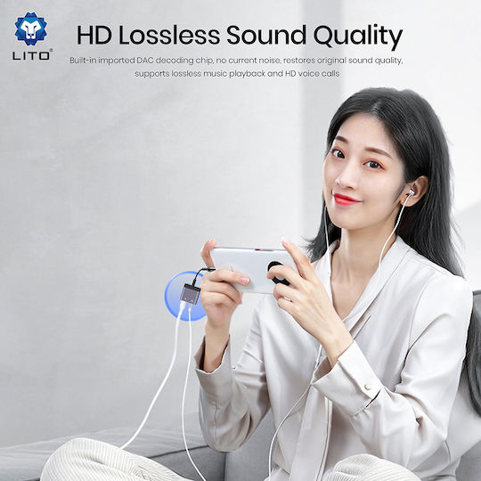 Lito Converter Lightning male to 3.5mm / USB-C female 1pcs