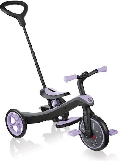 Globber Explorer Triciclete Pentru Copii Cu Mâner Pentru Părinți 4 În 1 Pentru 10 Luni Violet
