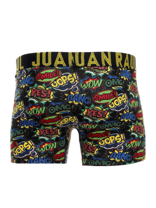 Men's Boxer Black with Patterns