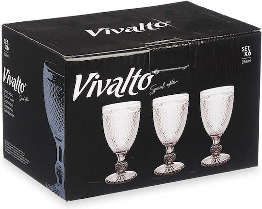 Atmosphera Diamond Wasserbrille aus Glas Graue 89593