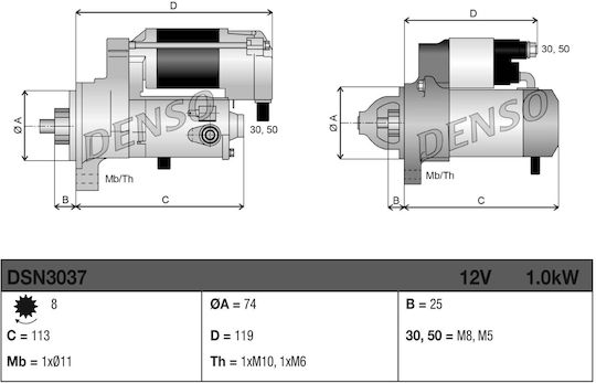 Starter Denso Dsn3037