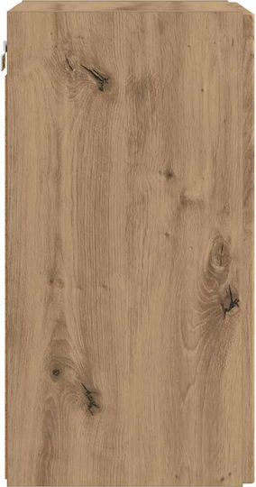 Hängeschrank fürs Wohnzimmer aus Spanplatte in Walnuss 30x31x60 cm