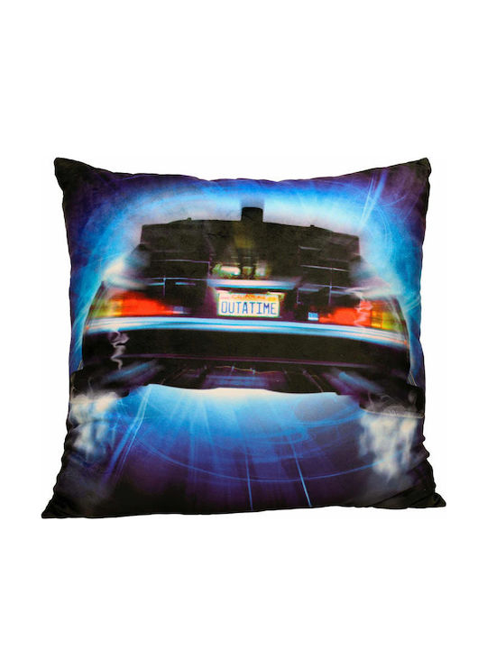 Възглавница Back To Future Delorean Roads, пълнена, 45 см