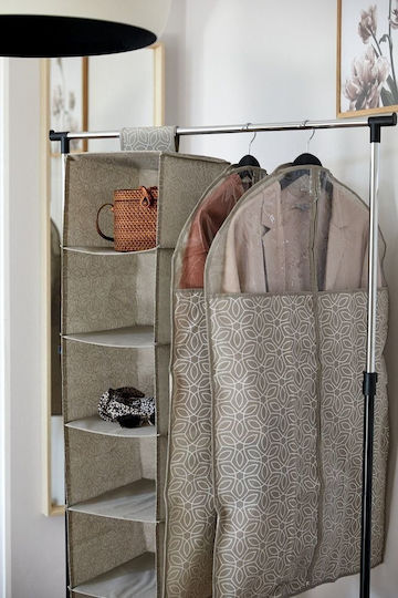 Wenko Balance Fabric Hanging Storage Case For Coats in Beige Color 60x100cm 1pcs