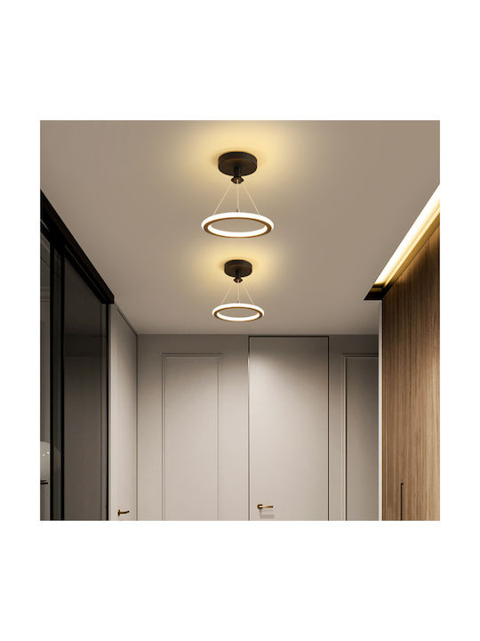 Keskor Κρεμαστό Φωτιστικό Μαύρο LED 21x21x80εκ.